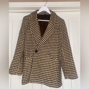Vici Houndstooth Trench Coat